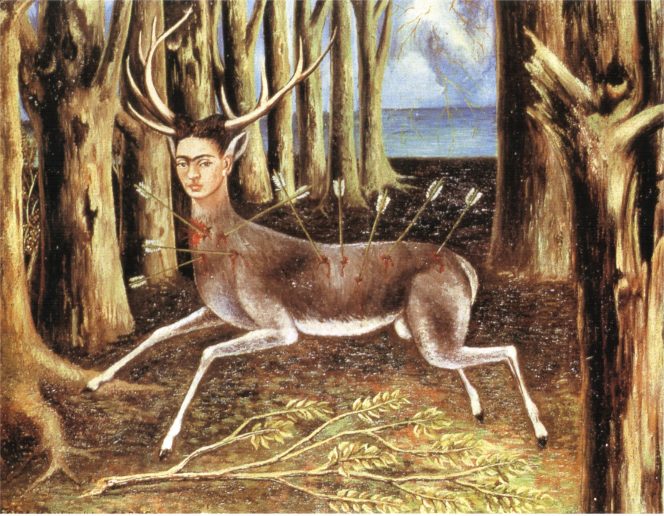 
 Frida Kahlo, The Wounded Deer, 1946 via Wikiart.org