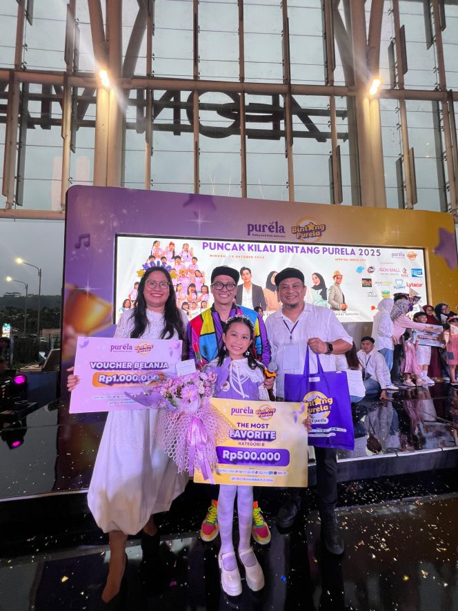 
 KAISA ASRAYA, PENYANYI CILIK BERBAKAT DINOBATKAN MENJADI BINTANG TERFAVORIT DI AJANG “BINTANG PURELA 2025”